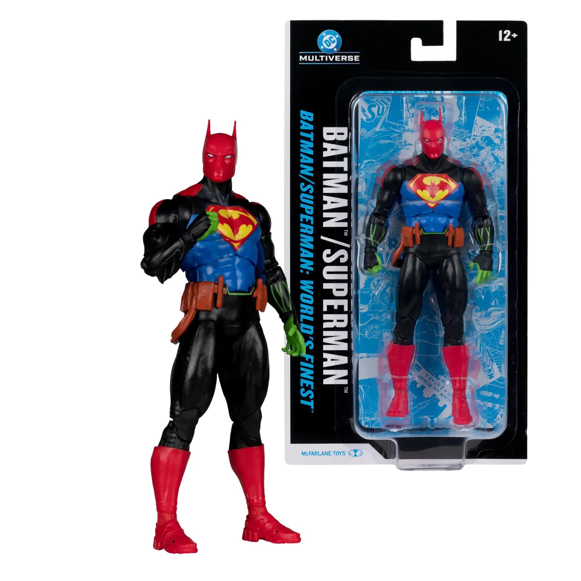 DC Multiverse Batman (Superman World's Finest) 7-Inch Action Figure McFarlane Toys Blister Card