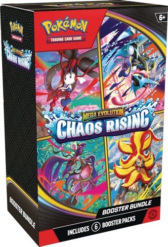 Pokemon Trading Card Game: Meega Evolution Chaos Rising Booster Bundle