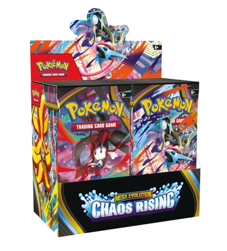 Pokemon Trading Card Game: Mega Evolution Chaos Rising Booster Box