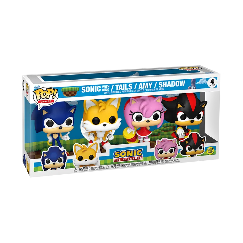 POP! Sonic the Hedgehog 4-Pack (Glow)
