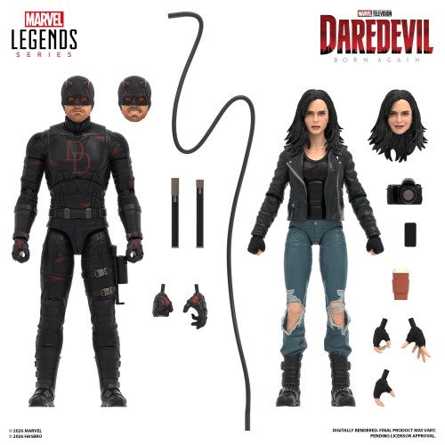 Marvel Legends Series Daredevil: Born Again Daredevil & Jessica Jones Action Figures (2-Pack)