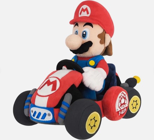 Peluche Mario Kart World Mario de 23 cm