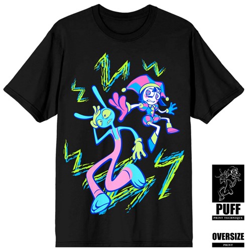T-shirt noir Amazing Digital Circus Puff
