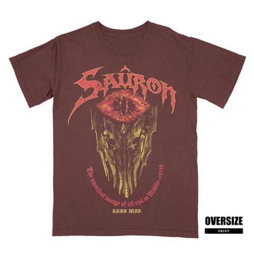 Lord of the Rings Sauron Burgundy T-Shirt