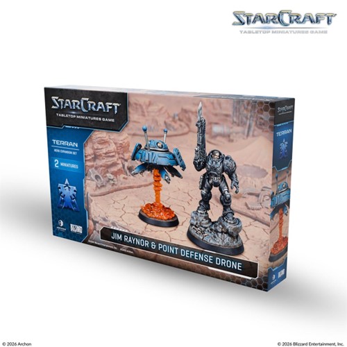 Starcraft: The Miniatures Game: Wave 1: Terran: Jim Raynor (Raynor's Raiders) Hero Expansion Set
