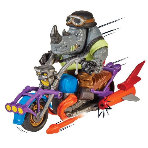 Teenage Mutant Ninja Turtles Chopper Cycle With Rocksteady