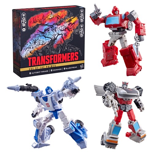 Transformers Age of the Primes Autobot Mirage, Ironhide and Bluestreak