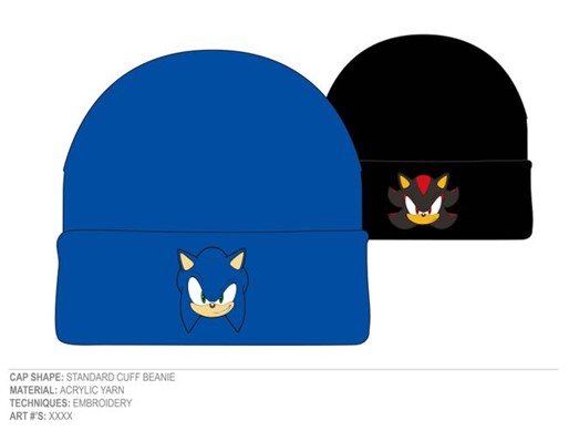 Lot de 2 bonnets Sonic X Shadow