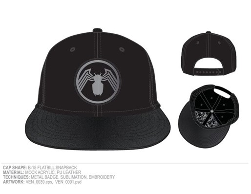 Marvel Venom Satin Snapback Hat