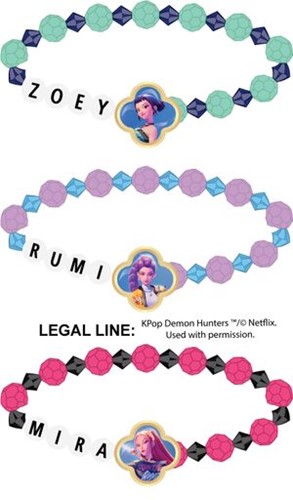 KPOP Demon Hunters Huntrix Bracelet Set
