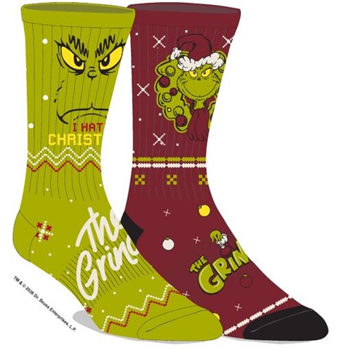 Ensemble de Noël Grinch (2 paires de chaussettes)