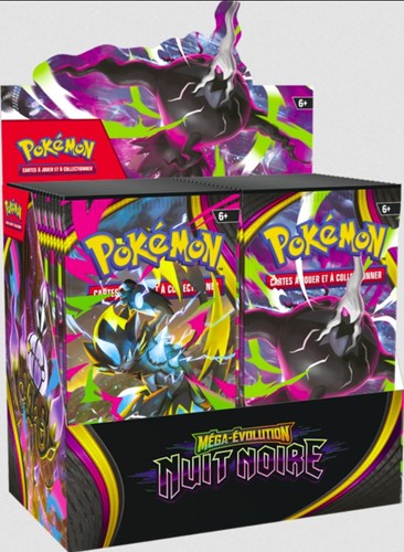 Pokemon Trading Card Game: Mega Evolution Pitch Black Booster Box (Français)
