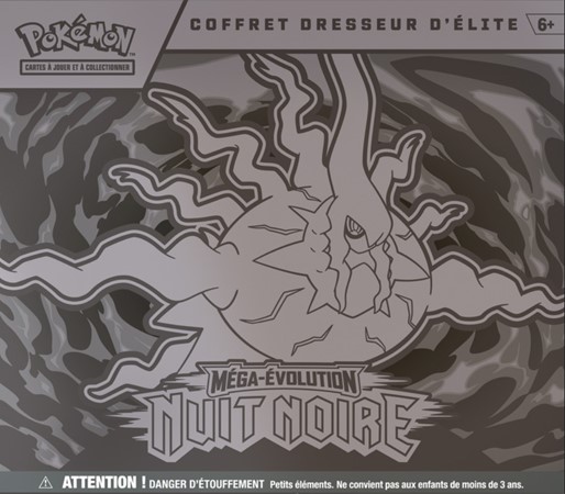 Pokemon Trading Card Game: Mega Evolution Pitch Black Elite Trainer Box (Français)