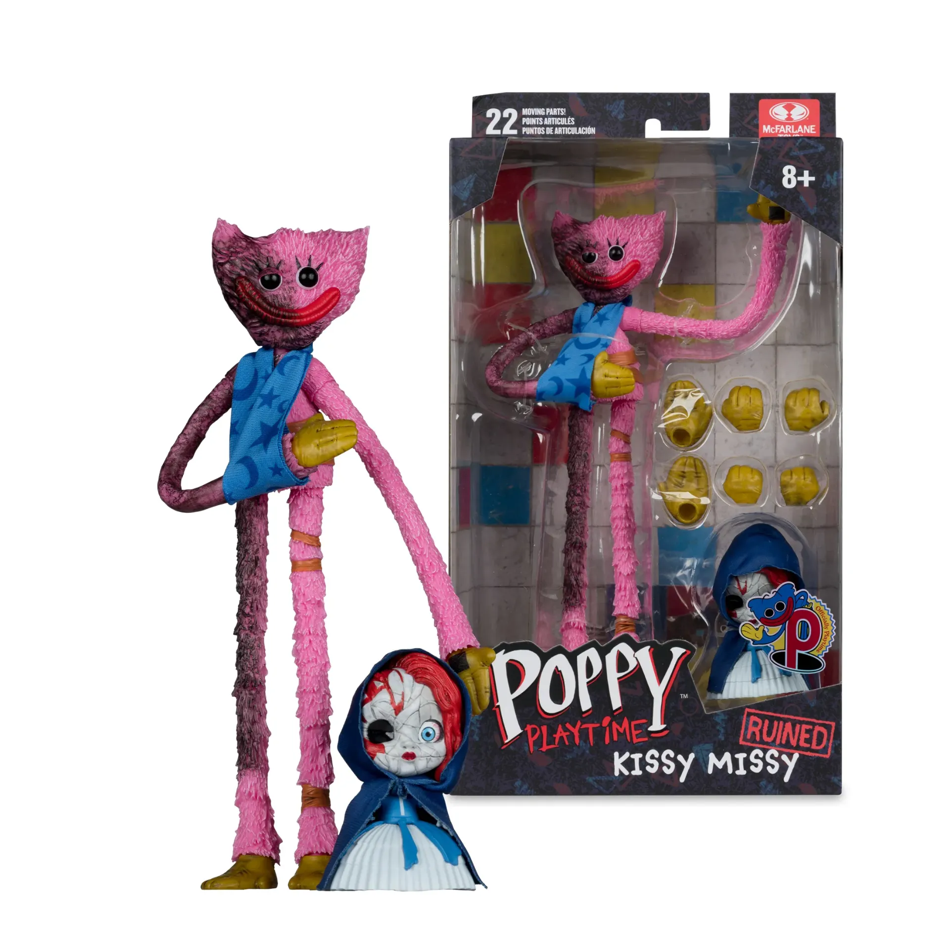 Poppy Playtime Kissy Missy (Ruined) 7-Inch Action Figure McFarlane Toys
