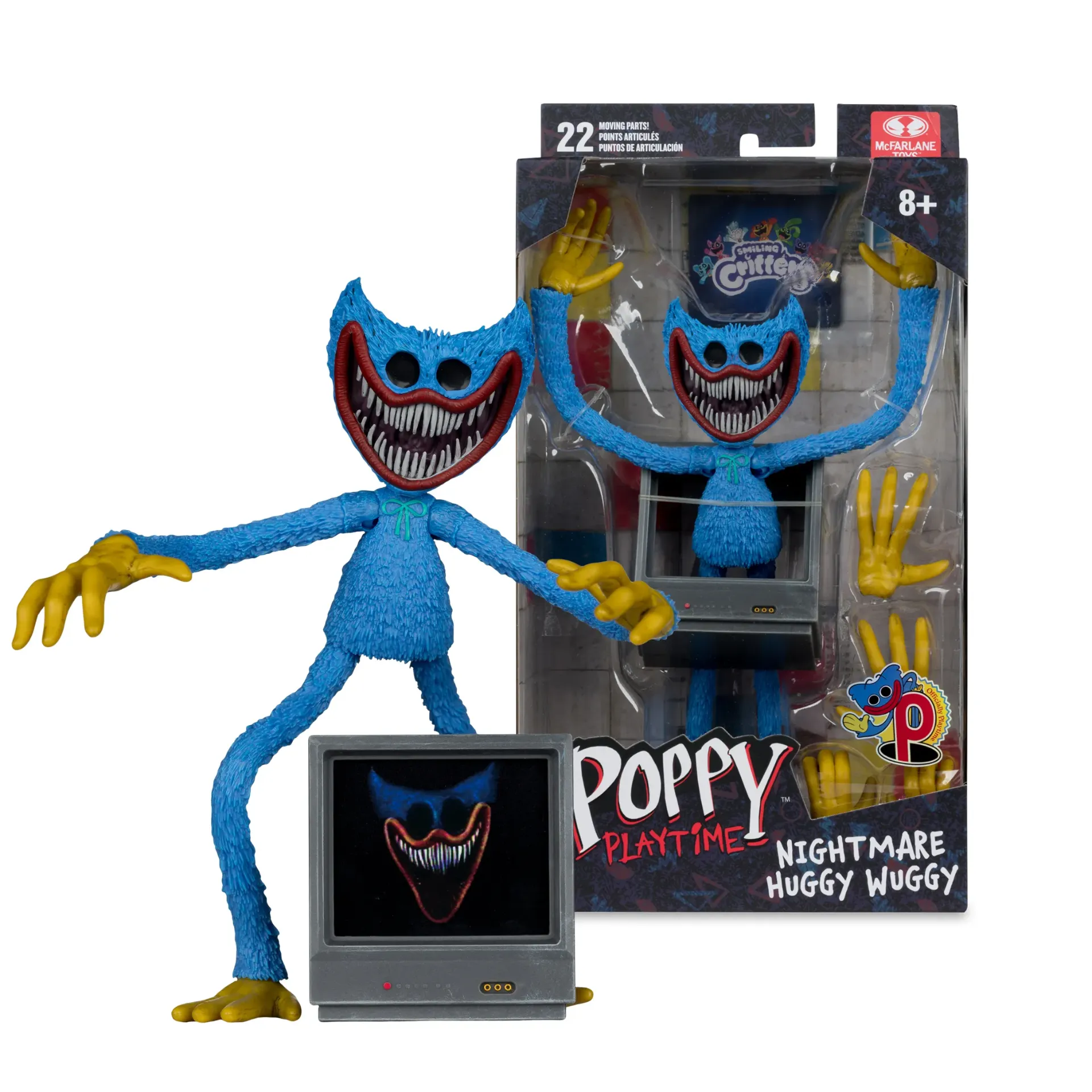 Poppy Playtime Nightmare Huggy 7-Inch Action Figure McFarlane Toys