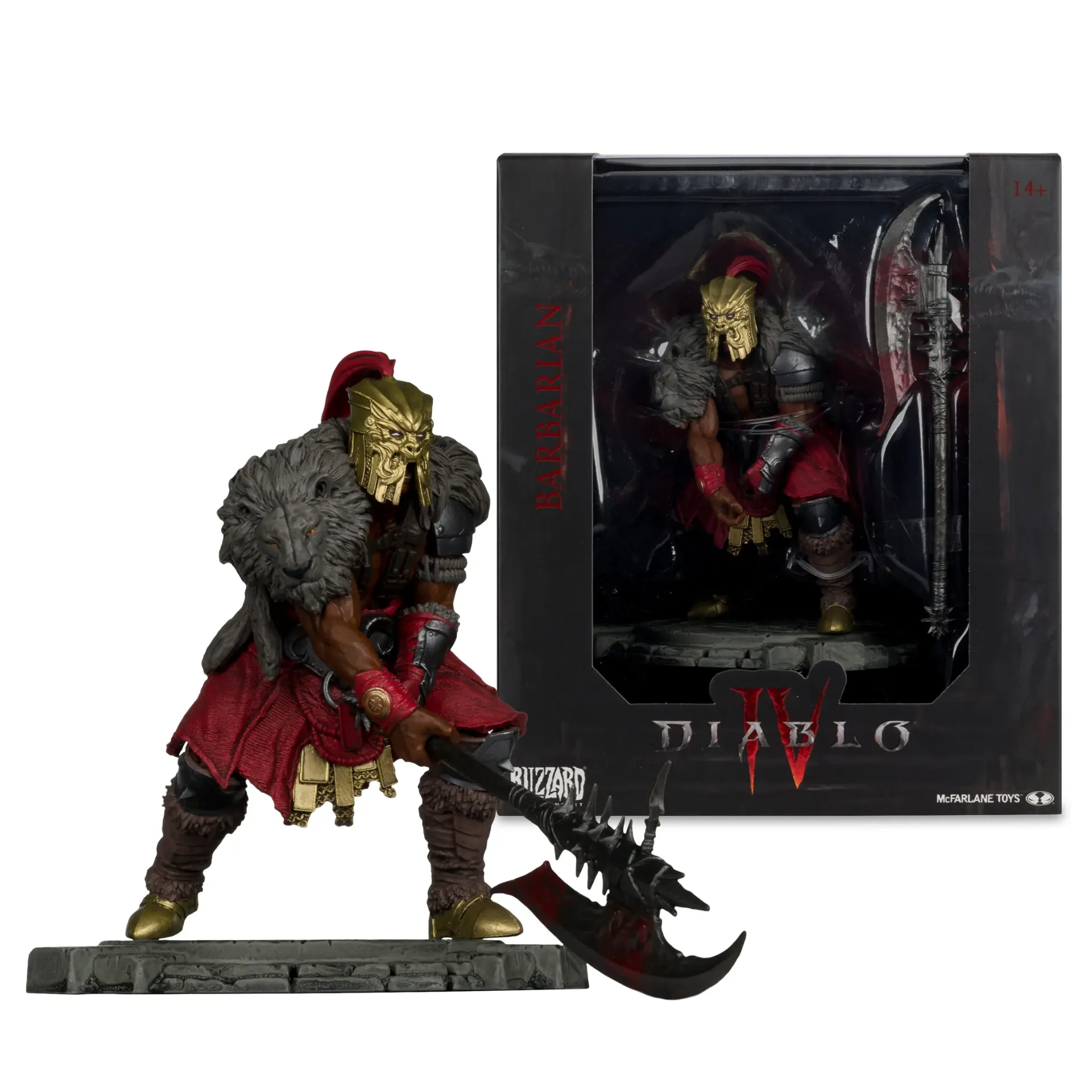 Diablo IV Barbarian 1:12 Scale Limited Edition Posed Figure
