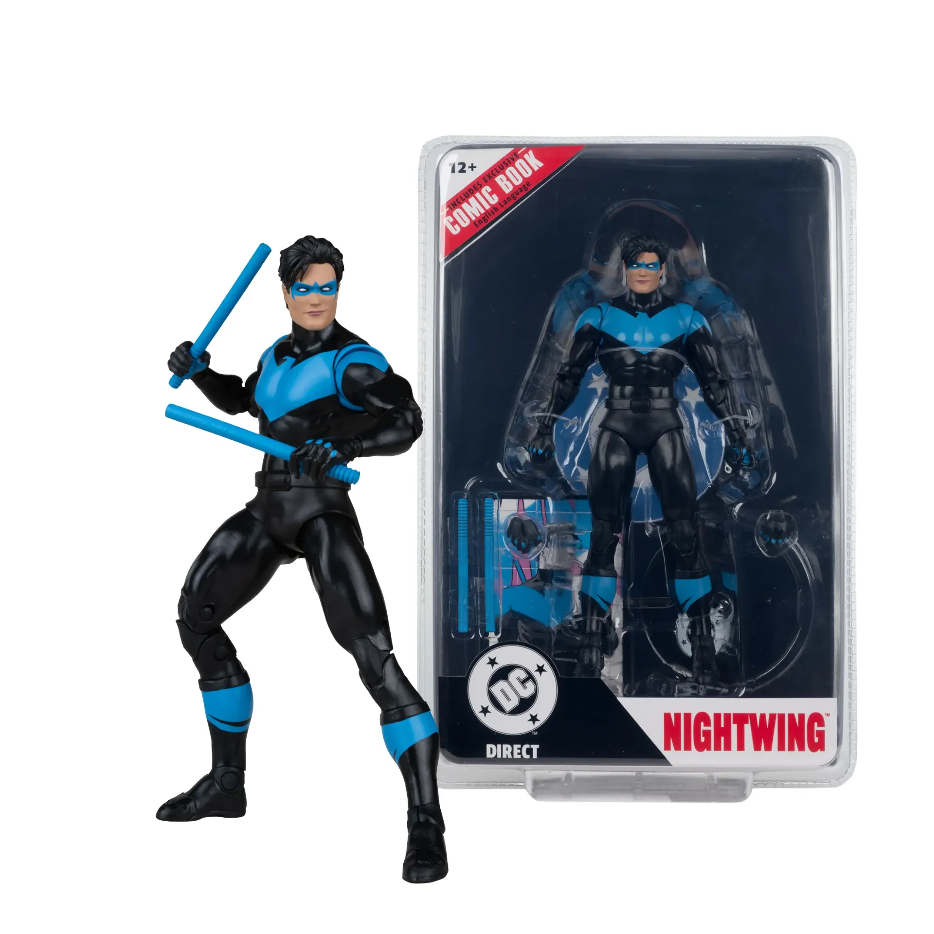 DC Direct Page Punchers Nightwing (Nightwing #81) 7-Inch Action Figure with Comic