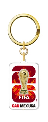 FIFA Keychain 3D Rotating Trophy & Host Countries - Canada
