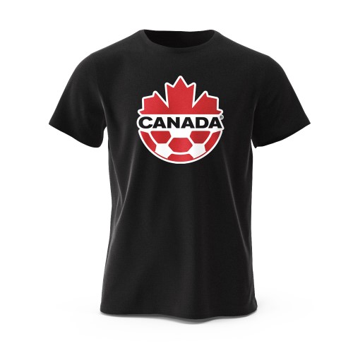 T-shirt noir Canada Soccer House pour homme