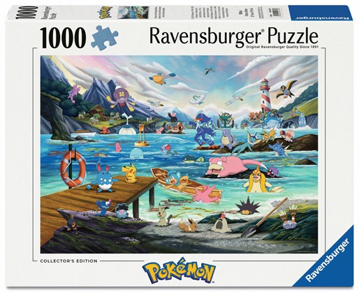 Ravensburger Pokemon Vaporeon & Temperate Marine - 1000 Piece Puzzle