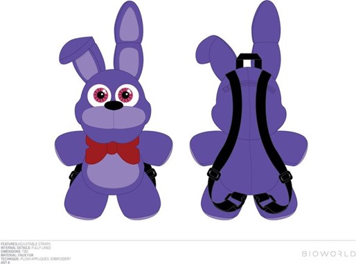 Friday Night at Freddy's Bonnie Plush Bow Backpack
