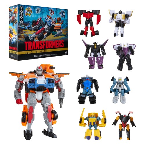 Transformers Age of the Primes Voyager Class Powerlinx Red Alert and 8 Mini-Con Pack