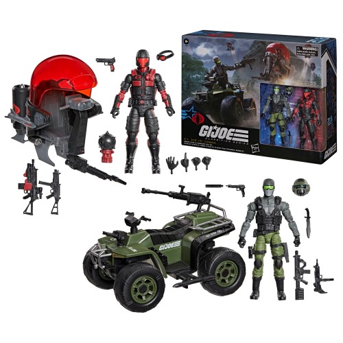 G.I. Joe Classified Series #218, Snake Eyes & Varmint ATV Vs. Stealth Viper & Cobra Stealth