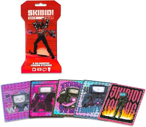 Skibidi Toilet Holographic Trading Sticker Pack