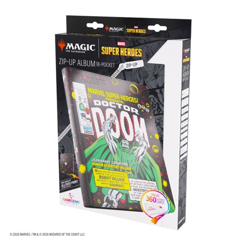 MTG: Marvel Super Heroes Doctor Doom Zip-Up 18-Pocket Album