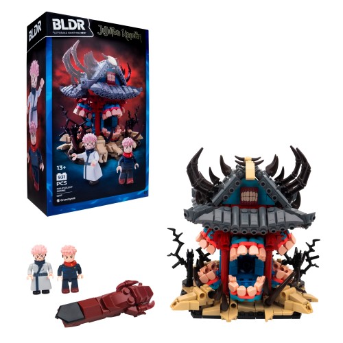 BLDR Jujutsu Kaisen Malevolent Shrine - 6-Inch Buildable Playset with Sukuna’s Finger Accessory