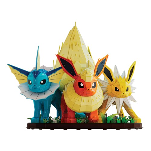 4D Build Pokemon Eevee Evolution Trio 3D Puzzle Model Kit