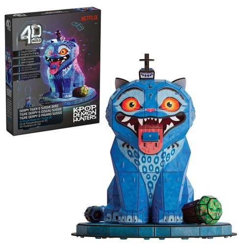 4D Build KPOP Demon Hunters Derpy Tiger & Sussie Bird 3D Puzzle Model Kit