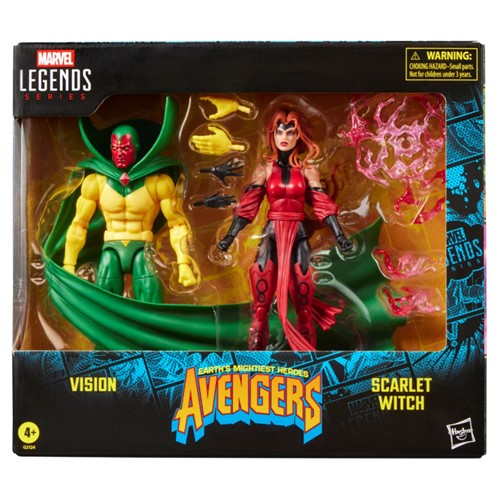 Marvel Legends Series Vision & Scarlet Witch, Avengers: The Crossing Comics Collectible