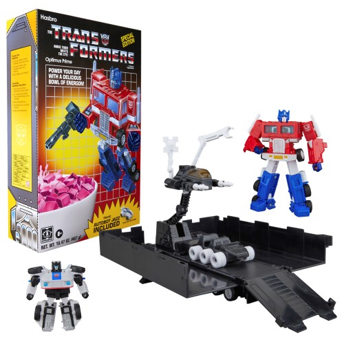 Transformers Optimus Prime & Autobot Jazz Cereal Box Set