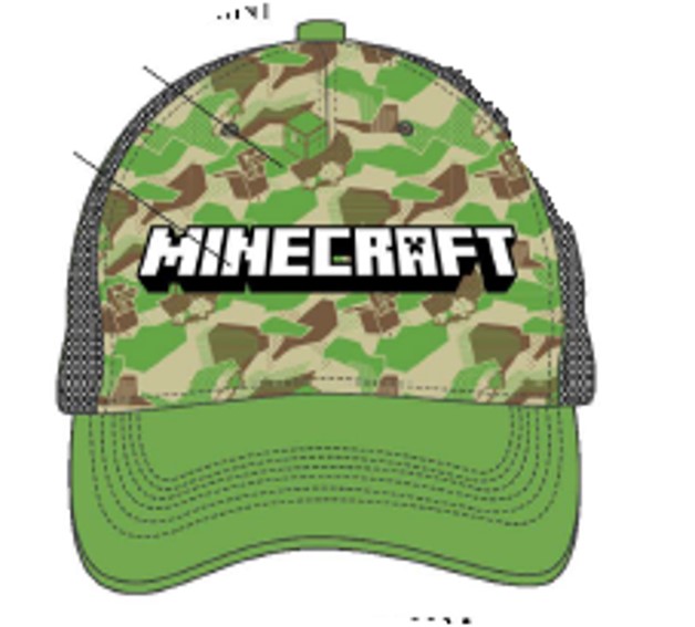 Mens Minecraft Camo Snapback