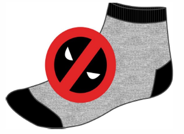Chaussettes Deadpool Quarter pour hommes