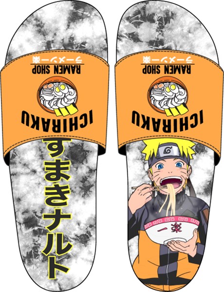 Naruto Ichiraku Ramen Shop Orange Mens Slides