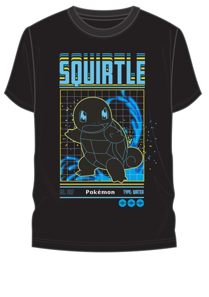 Pokémon Squirtle Noir T-Shirt - P