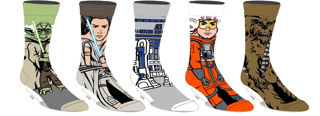 Star Wars - Rebels Mens Crew Socks - 5pk