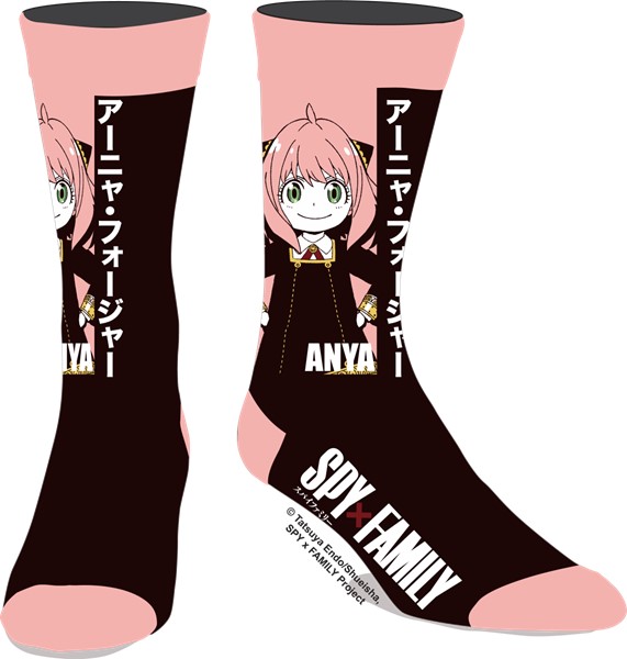 Spy X Family - Anya Pink & Black Socks