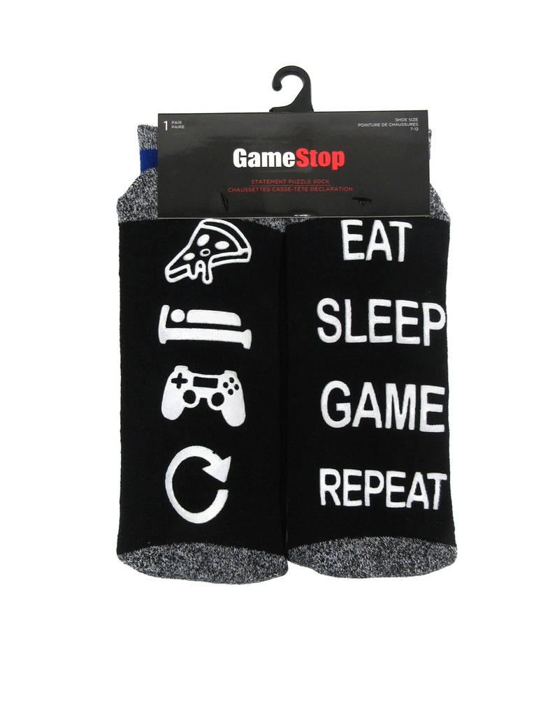 GameStop Thermal Socks - Eat, Sleep, Game, Repeat