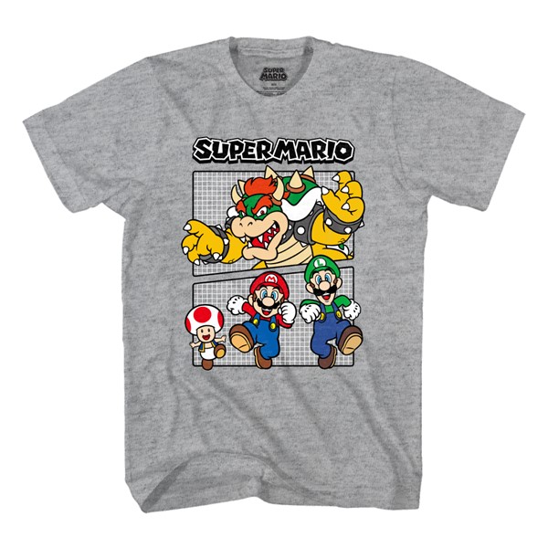 Super Mario Kids T Shirt - Gris P