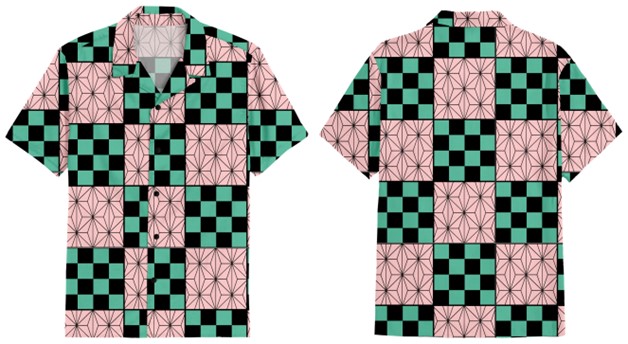 Demon Slayer Pattern Vacay T-Shirt - P