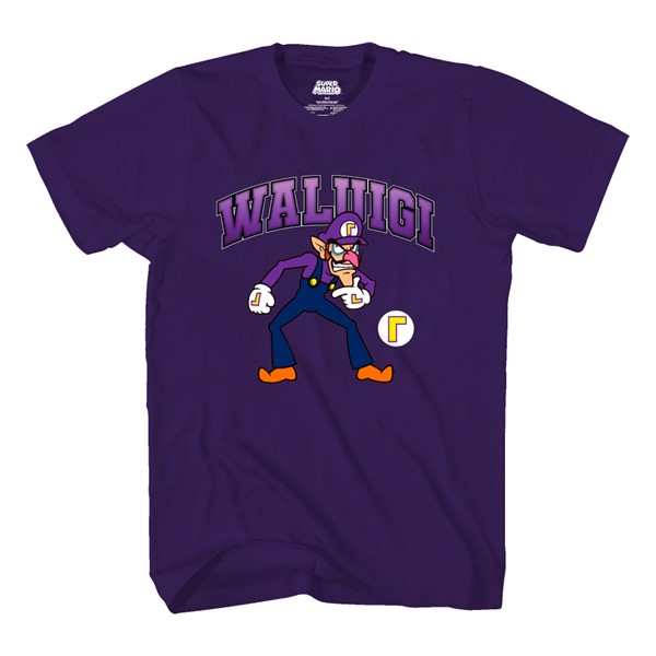 Super Mario: Waluigi Violet T-Shirt - P