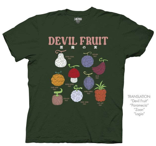 One Piece: Devil Fruit T-Shirt- P
