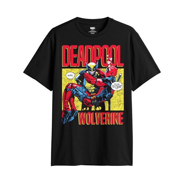 Deadpool x Wolverine : T-shirt noir Best Buds - P