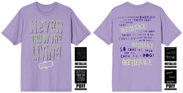 Beetlejuice: Never Trust the Living Tee - P