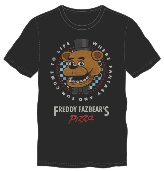 Five Nights at Freddy's: T-shirt Freddy Noir - P