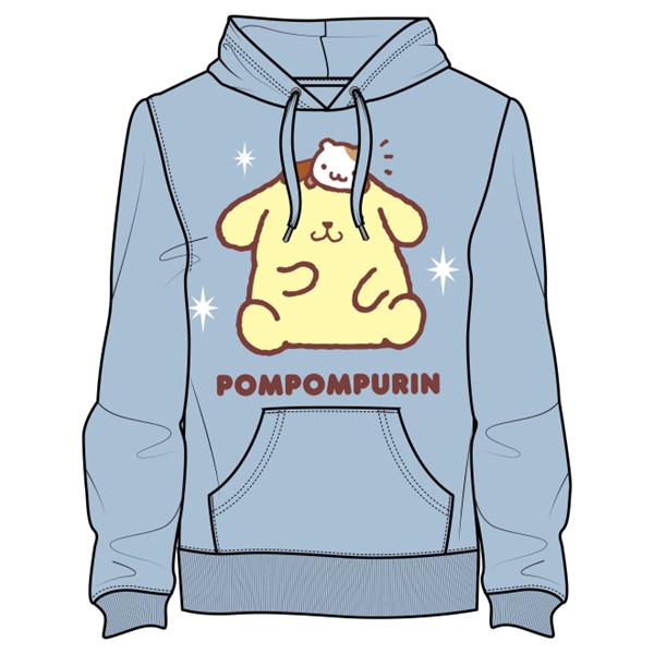 Sweat à capuche Bleu Pompompurin - P