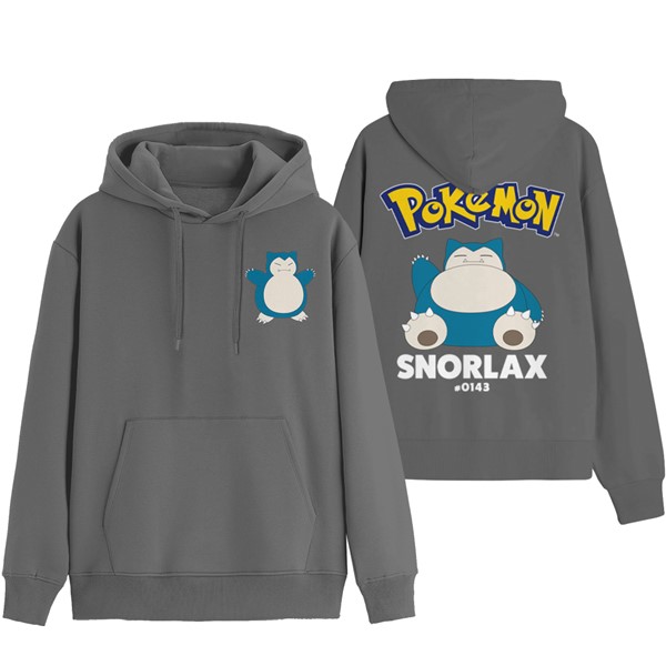 Sweat à capuche 2 faces Snorlax - P